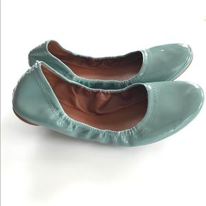 LUCK BRAND ERIN Patent Leather SAGE GREEN Flats